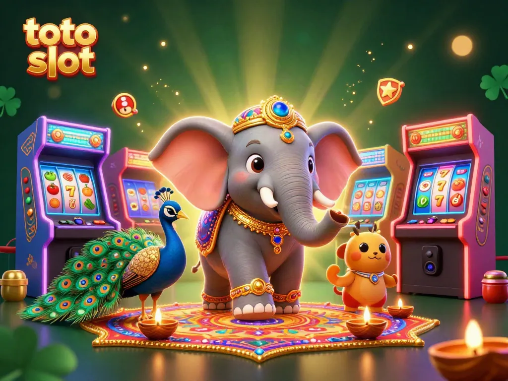 Spin to win big with toto slot in a vibrant casino scene featuring dynamic characters.
