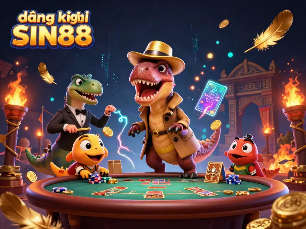 Engage with exciting gameplay as đăng ký SIN88 players enjoy blackjack at a vibrant casino scene.