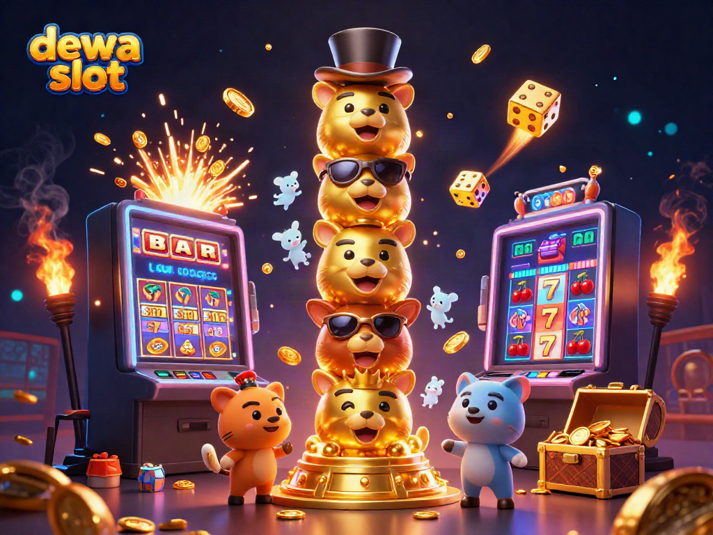 Experience thrilling dewa slot action with a vibrant display of jackpot visuals and dynamic gaming elements.