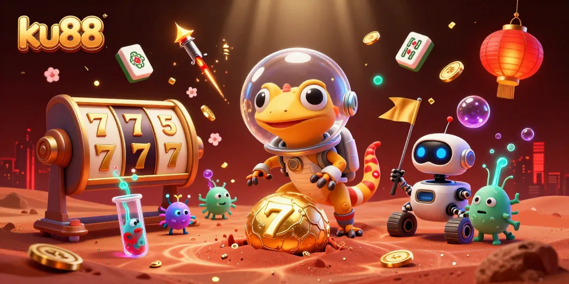 Engage with ku88's captivating Martian casino adventure featuring vibrant 3D elements.