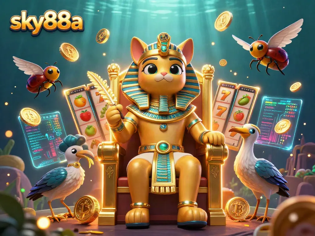 Experience immersive slot gaming at sky88a with captivating characters and vibrant visuals.