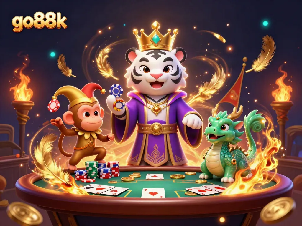 Experience thrilling poker action at go88k with enchanting characters and vibrant gaming elements.