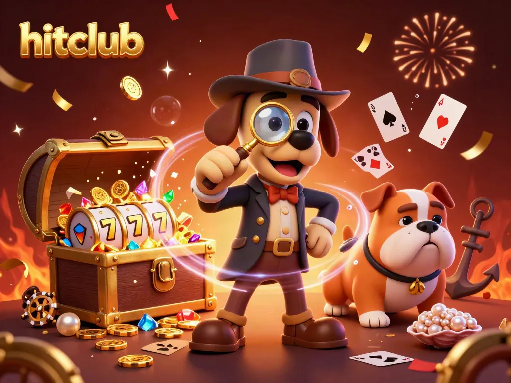 Engage in thrilling games at hitclub with our detective character and dynamic casino elements.