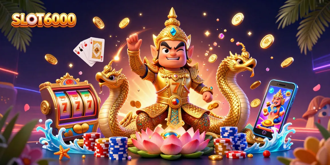SLOT6000 showcases dynamic gameplay with vibrant characters and rich casino elements for an engaging gaming experience.