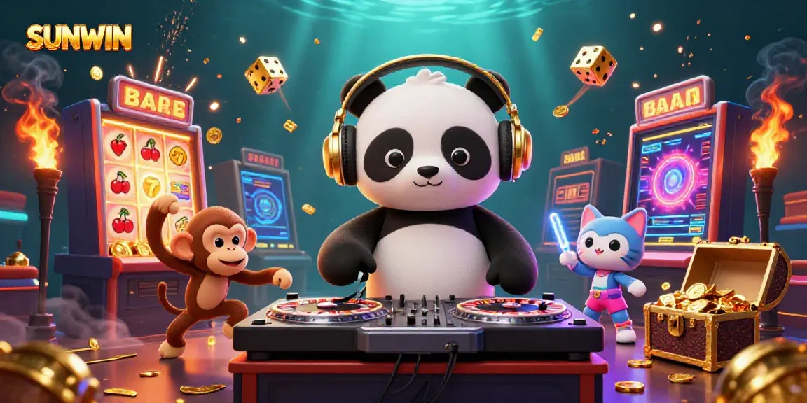 Experience excitement at SUNWIN with colorful gaming characters and spectacular casino action.
