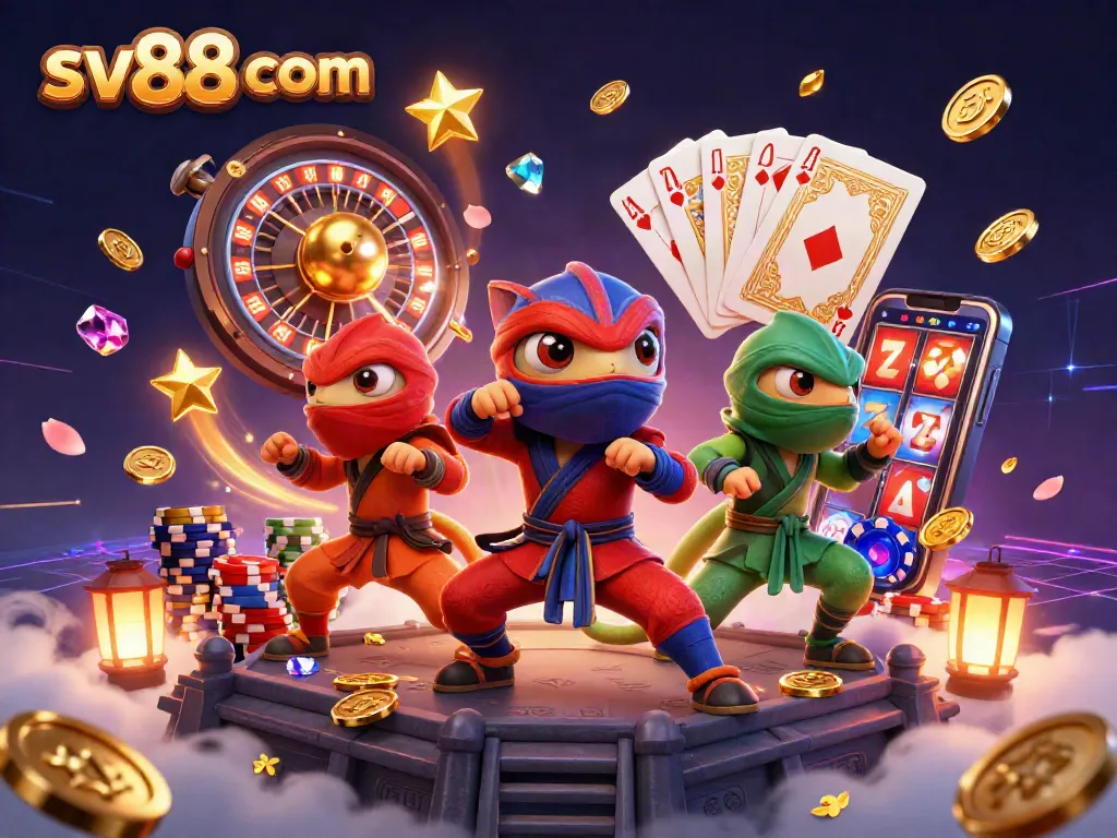 Experience thrilling action at sv88 com with colorful chameleons and dynamic casino elements.
