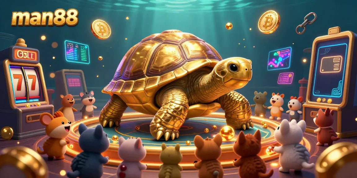 Experience the excitement of winning at man88 with golden tortoise pinball and dynamic casino elements.