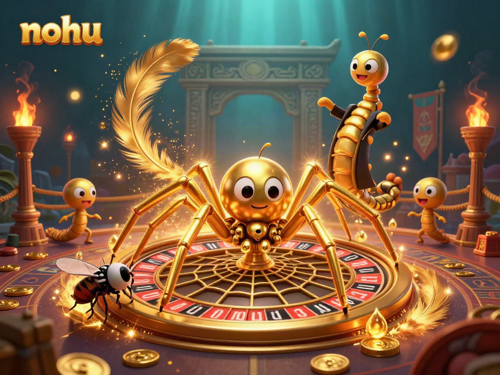 Nervously placed bets at Nohu's roulette web, where golden elements evoke winning excitement.