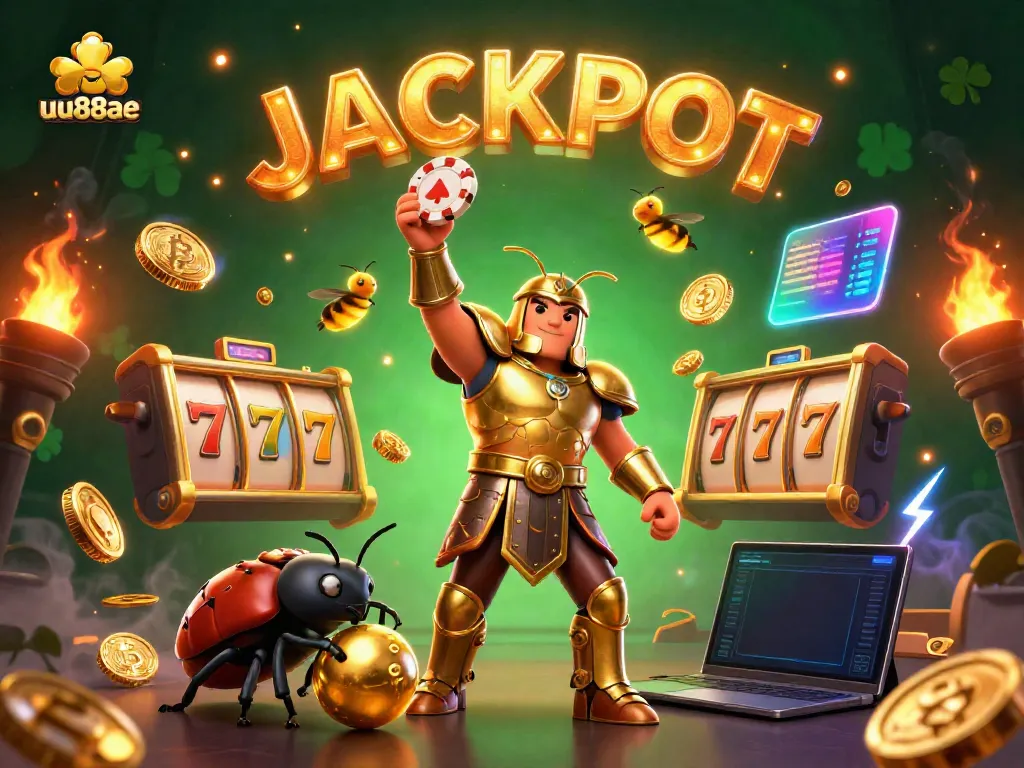 Enjoy thrilling slots and jackpots with uu88ae as the heroes celebrate their winnings in a lively casino scene.