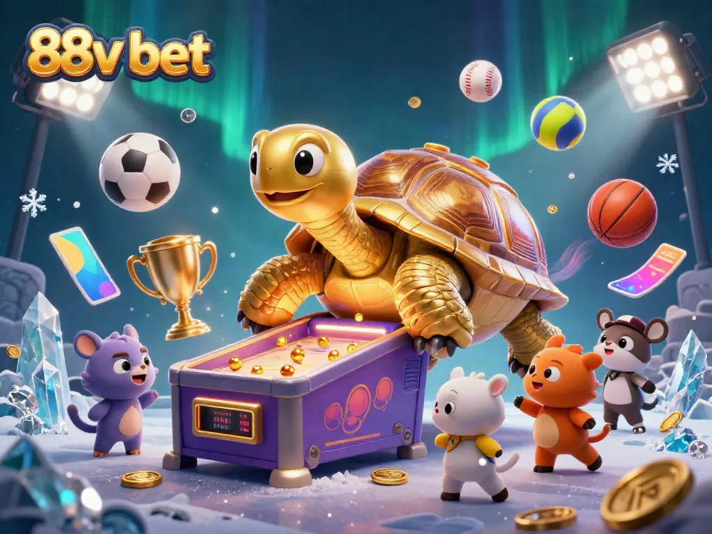 Engage with exciting betting action in 88v bet with a dynamic scene of animated casino elements.