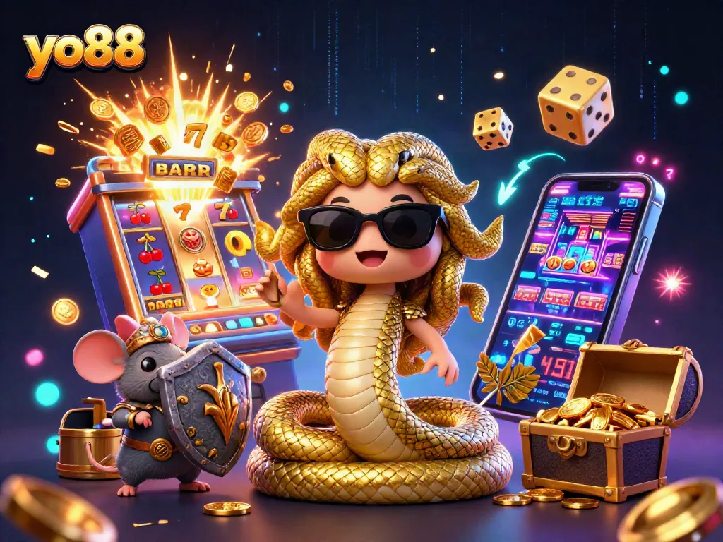 Experience thrilling wins with yo88's vibrant casino adventure illustrated in stunning detail.