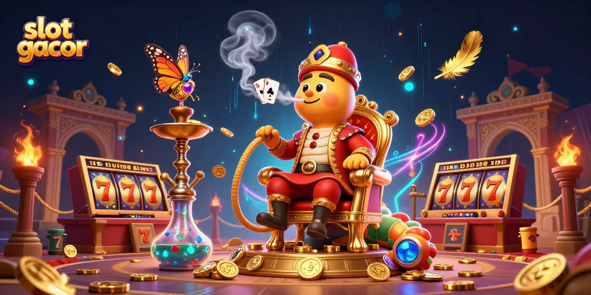 Experience thrilling slot gacor action with this vibrant 3D illustration featuring animated casino elements.