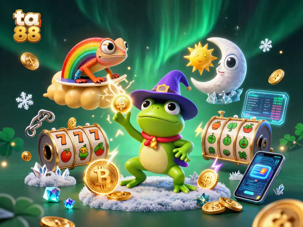 Experience the thrilling ta 88 action with a stunning 3D illustration of a magical storm of coins.