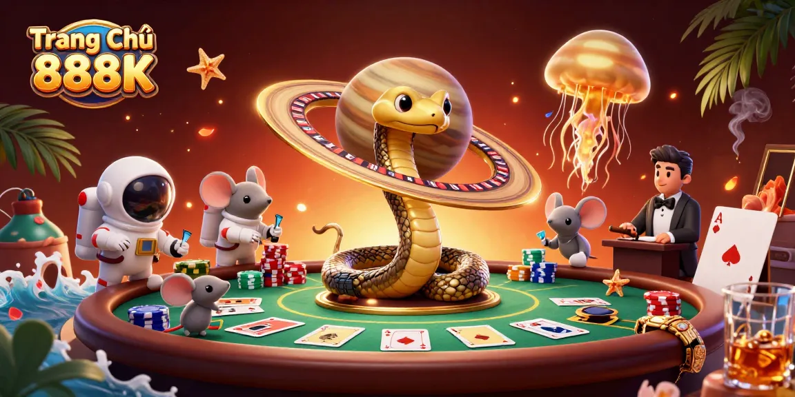 Experience the vibrant gaming scene at Trang Chủ 888K, with thrilling bets and cosmic atmosphere.