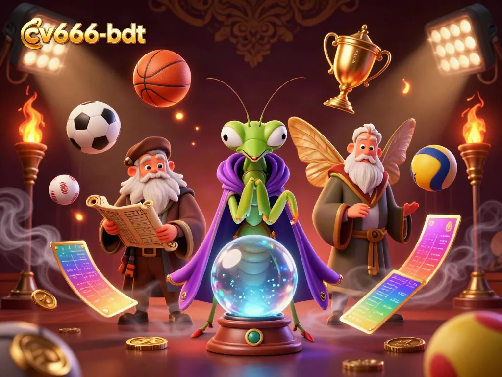 Engage with cv666-bdt, where a fortune teller and wise moth illustrate dynamic sports betting.